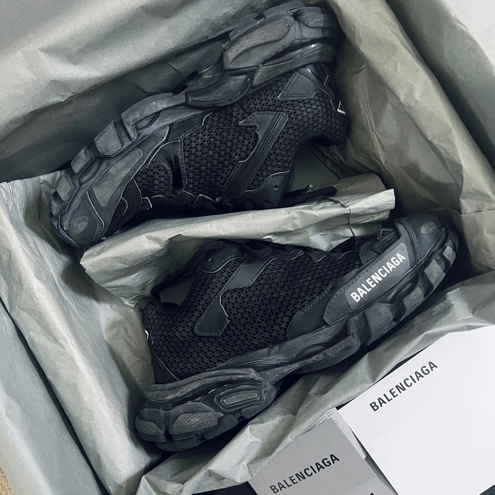 NIB Balenciaga Track 3 Sneakers BLACK 36